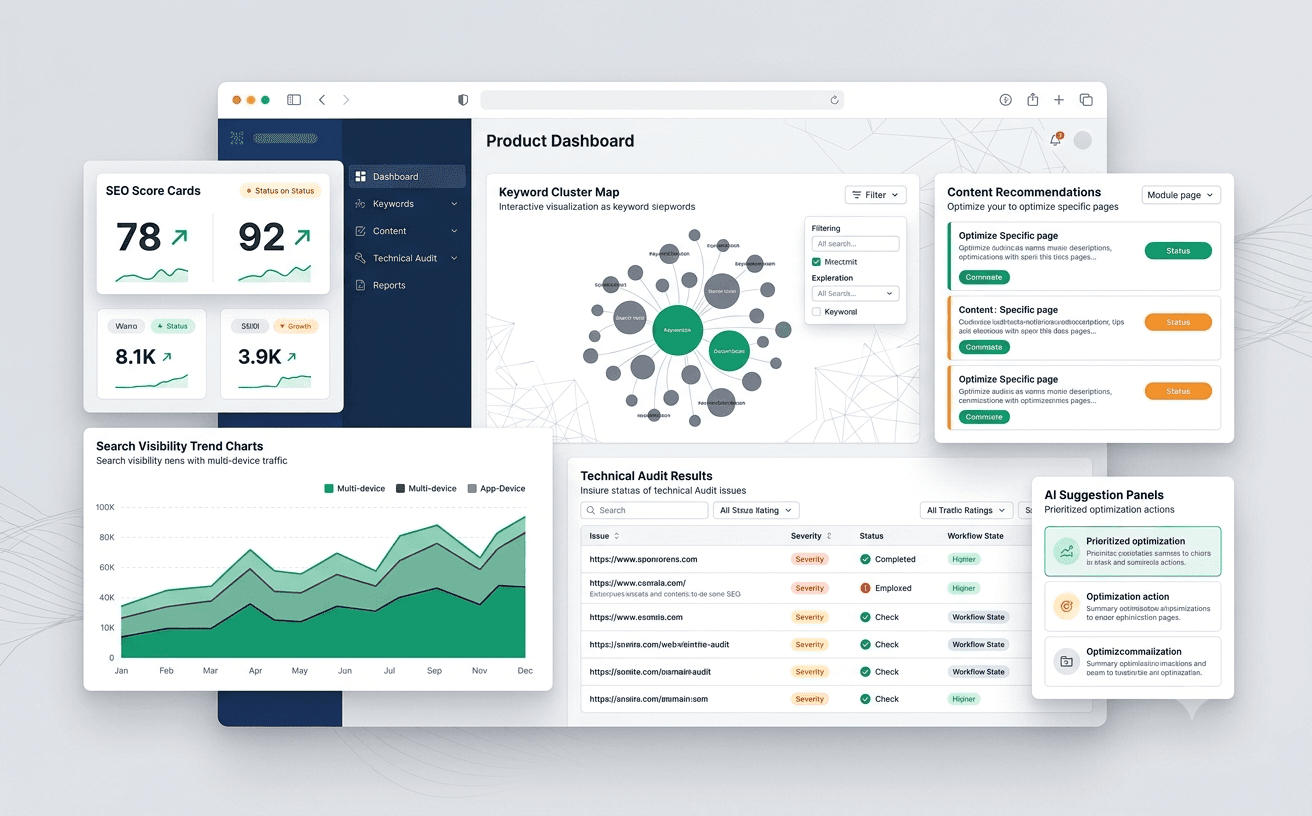 AI SEO Analyzer visual preview
