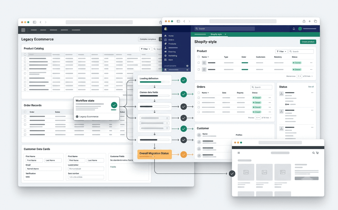 Magento to Shopify Migration visual preview