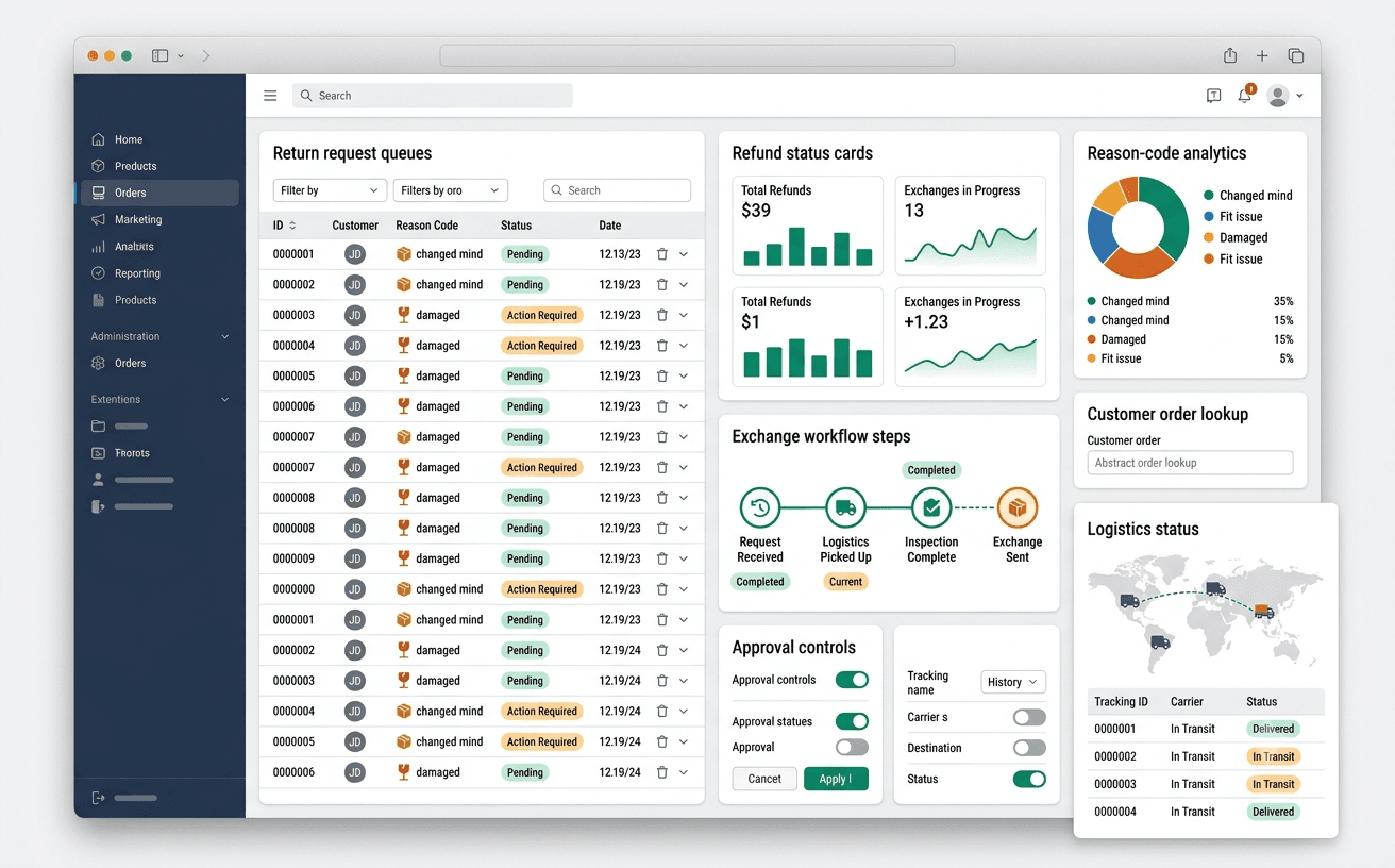 Return Management visual preview